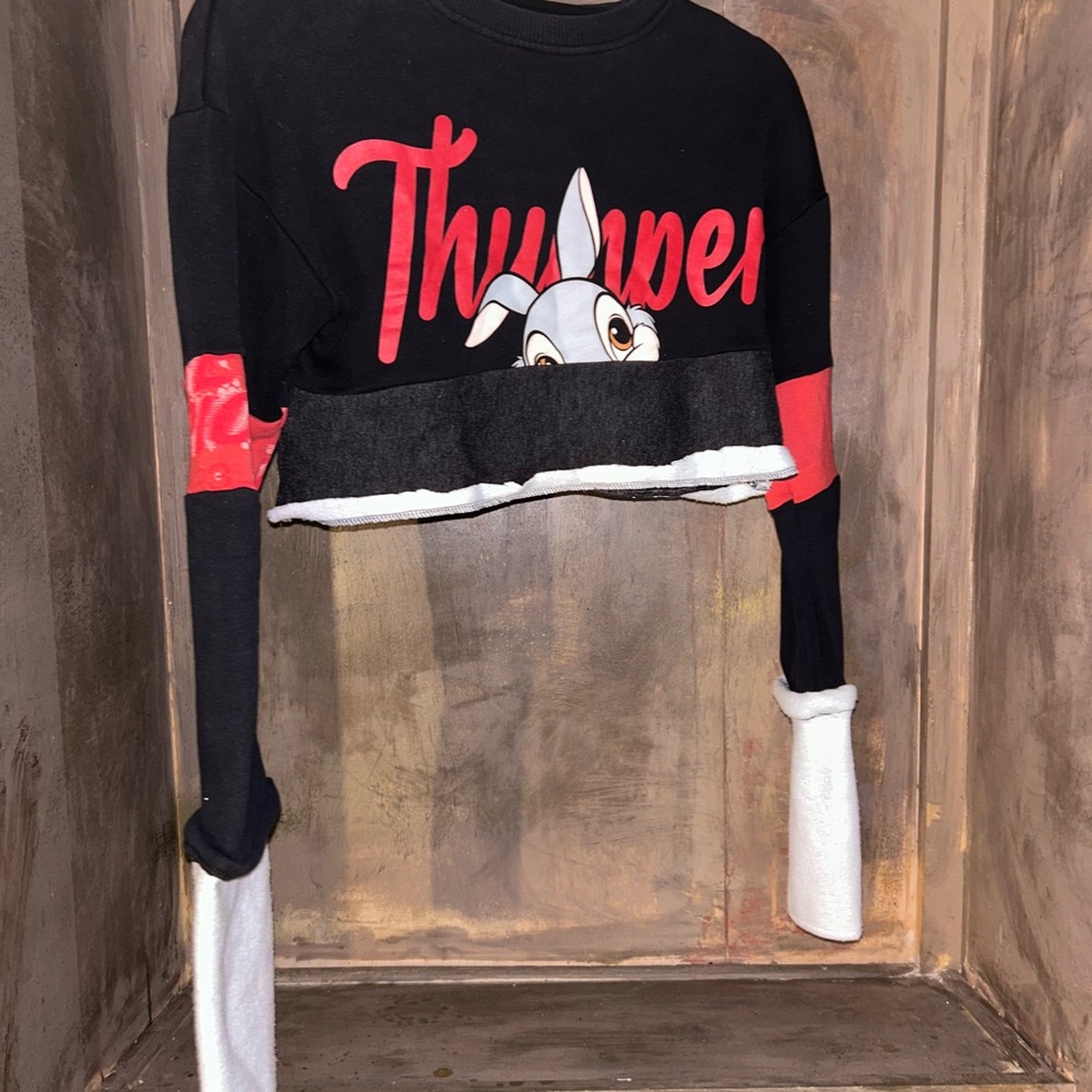 Source Unknown Black and Red Long Sleeve Tee
